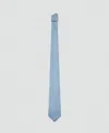Mango Men's Plain Silk Tie In Sky Blue