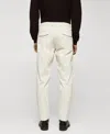 Mango Men's Pleated Corduroy Pants In Ecru