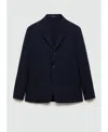 Mango Slim Fit Sport Coat In Dark Navy