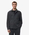 Mango Flannel Overshirt With Pockets In Gray