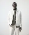 Mango Men's Pockets Jacket In White