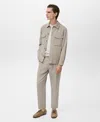 Mango Men's Pockets Lyocell Cotton Jacket In Neutral