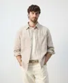 Mango Men's Pockets Overshirt In Brown