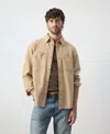 Mango Men's Pockets Overshirt In Brown
