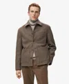 Mango Men's Pockets Regular-fit Jacket In Brown