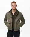 Mango Water Repellent Jacket In Green