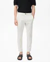 Mango Prato Crop Tapered Stretch Cotton Chinos In White