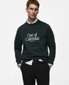 Mango Out Of Calendar Embroidered Sweatshirt In Green