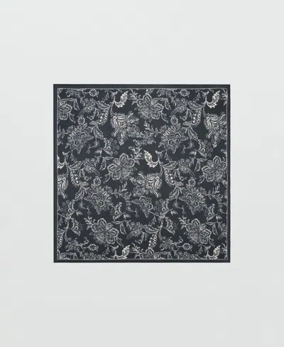 Mango Men's Printed Scarf In Black