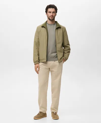 Mango Men's Quilted Water-repellent Reversible Jacket In Multi