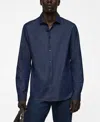 MANGO MEN'S REGULAR-FIT COTTON CHAMBRAY SHIRT