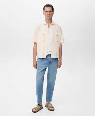 MANGO MEN'S REGULAR-FIT COTTON POCKET SHIRT