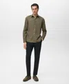 Mango Solid Regular Fit Button-up Shirt In Brown