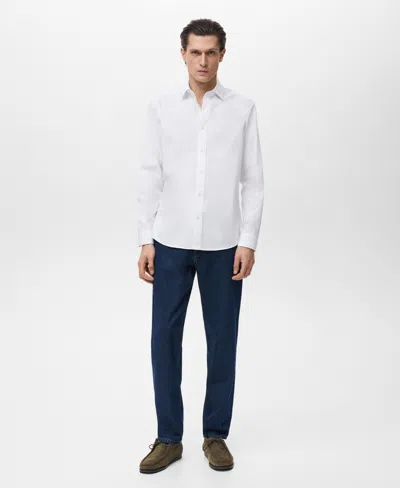 Mango Men's Regular-fit Cotton Shirt In White
