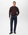 Mango Men's Regular-fit Cotton Sweatshirt In Burgundy