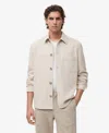 Mango Regular Fit Flannel Overshirt In Neutral