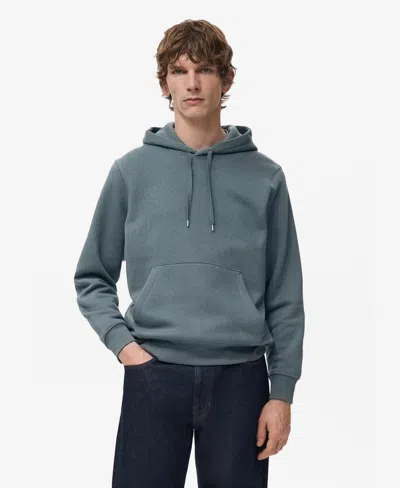 Mango Men's Regular-fit Hoodie In Gray