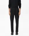 Mango Regular Fit Pleated Pants In Black