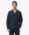 Mango Regular Fit Overshirt In Blue