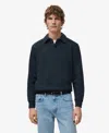 Mango Men's Regular-fit Polo Sweatshirt In Blue