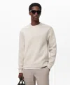 Mango Crewneck Sweatshirt In Neutral