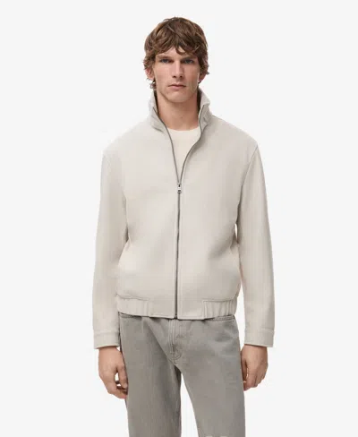 Mango Men's Regular-fit Zip Jacket In Neutral