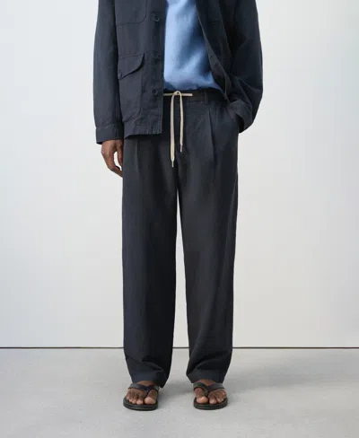 Mango Regular Fit Pants In Animal Print