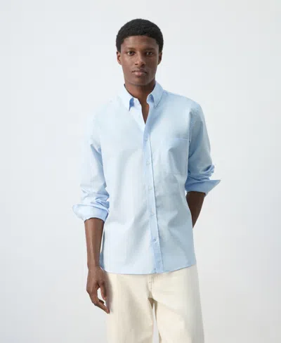 Mango Men's Regular-fit Oxford Shirt In Multi