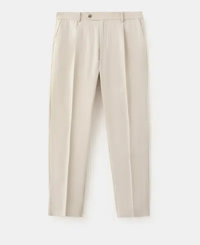 Mango Men's Regular-fit Pleated Pants In Neutral