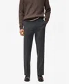 Mango Men's Regular-fit Pleated Pants In Gray