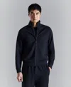 Mango Regular-fit Technical Zip-up Sweatshirt Navy In Blue