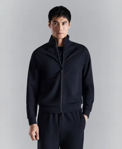 MANGO MEN'S REGULAR-FIT TECHNICAL ZIP-UP SWEATSHIRT