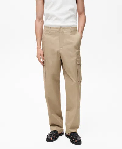 MANGO MEN'S RELAXED-FIT CARGO PANTS