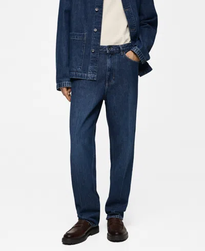 Mango Men's Relaxed-fit Jeans In Dark Blue