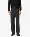 Mango Relaxed Fit Pleated Pants In Black