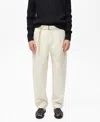 Mango Relaxed Belted Technical Pants In Ecru