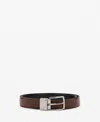 Mango Men's Reversible Suit Leather Belt In Black