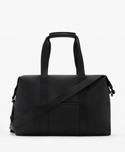 Mango Duffle Bag With Removable Strap In Black