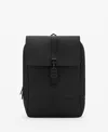 Mango Men's Rubberized Flap Closure Backpack In Black