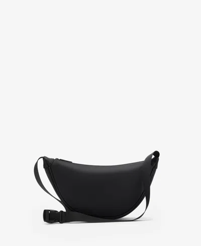 Mango Men's Rubberized Shoulder Bag In Black