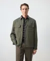 Mango Men's Ruched-back Lyocell Jacket In Green