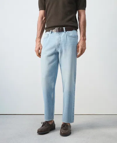 Sammy Cropped Carrot-fit Jeans Light Blue from Mango