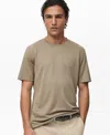 Mango Lyocell Blend T-shirt In Nude