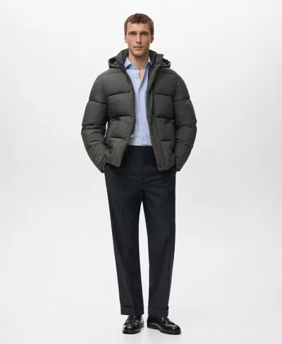 Mango Men's Short Water-repellent Puffer Jacket In Black