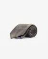 Mango Men's Silk Geometric Tie In Khaki