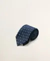 Mango Men's Silk Patterned Tie In Blue