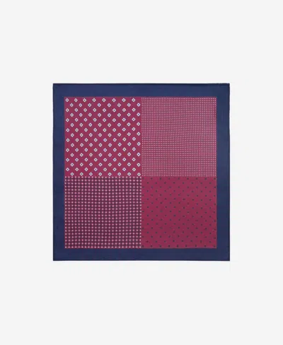 Mango Men's Silk Pocket Square In Burgundy