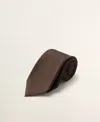 Mango Men's Silk Tie In Brown