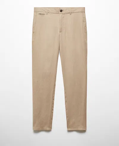 Mango Men's Slim-fit Serge Chino Trousers In Beige