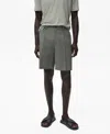 Mango Slim Fit Stretch Cotton Chino Shorts In Gray